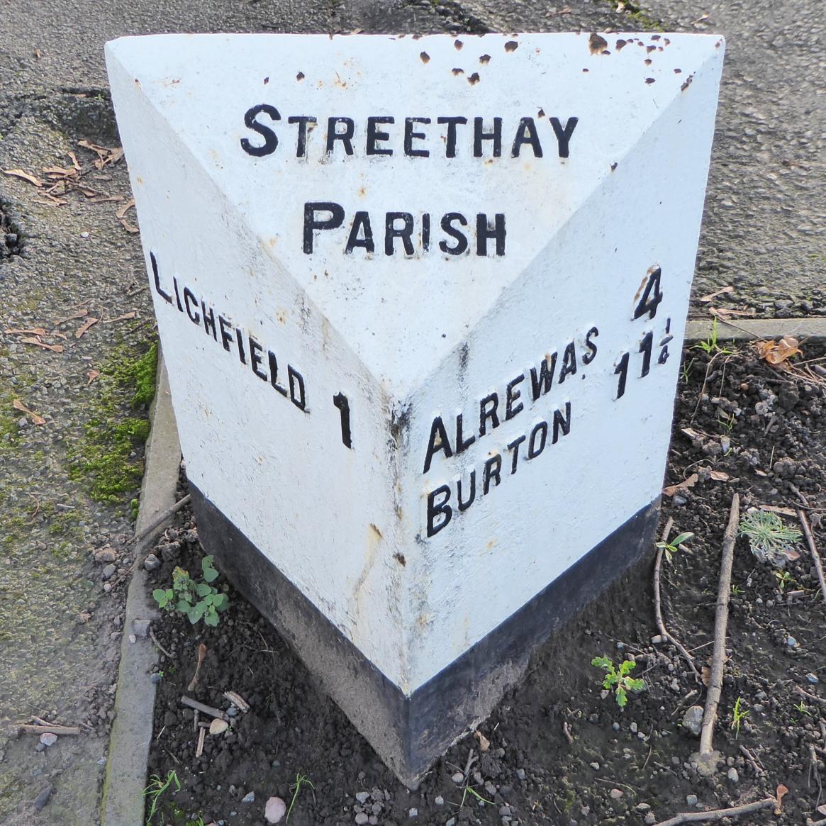 Milepost on Trent Valley Road