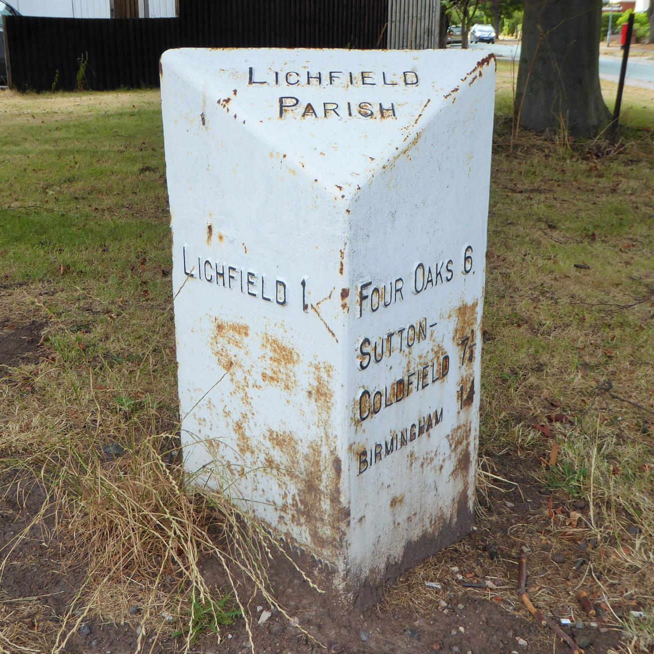 Milepost on Birmingham Road
